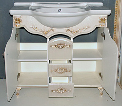 Мебель для ванной Атолл Наполеон 287 серебряная патина