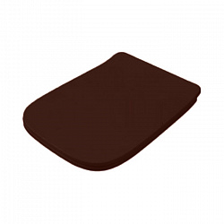 Artceram A16 Сиденье для унитаза с микролифтом , цвет: marrone cocoa/хром