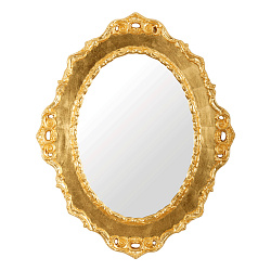 Зеркало фигурное h105x85xP4,5 cm, золото