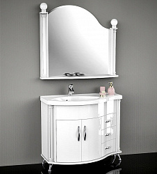 Мебель для ванной Belux Ария 110 белая L