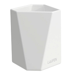 Laufen  Home collection  Керамический стакан 90х90х105 мм TRIO CUP, цвет белый1905