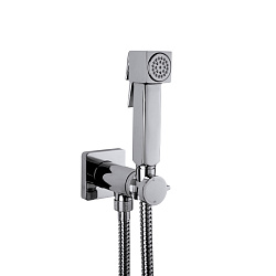 BOSSINI CUBE Гигиенический душ с прогрессивным смесителем, лейка металлическая, шланг Cromolux, цвет хром2230
