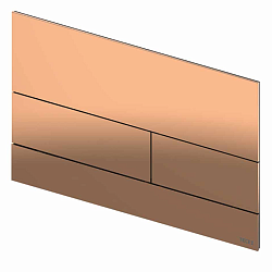 TECEsquare II. Панель смыва, металл, PVD полированное красное золото2184