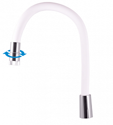 SR0016R/11 Излив гибкий (розовый) для кухонного смесителя с аэротаром регуляции потока (2 режима)