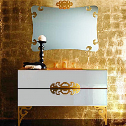 Мебельная раковина Eurolegno Glamour 120 золото