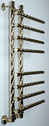 Полотенцесушитель Двин L braid 60/15/55 1"-3/4"-1/2" Универсальный К3, Золотой хром (4627166552721)