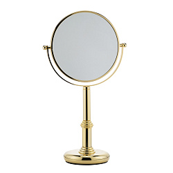 JERRI Зеркало оптическое настольное d18xh35х12 см. (3X), золото