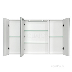 Зеркальный шкаф Aquaton Мадрид 120 со светильником белый 1A113402MA010