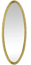 Зеркало овальное H133хL52xP4,5 cm, золото