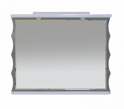 Misty Чикаго -100 Зеркало серо-белое со светом