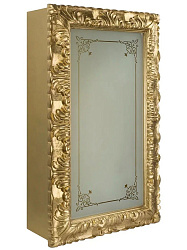 BELLA Витрина подвесная, стекл.дверь DX L58,5xh99xP25 см, стекло матвое с декором, бронза