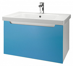 Мебель для ванной Dreja Color 75 голубой глянец