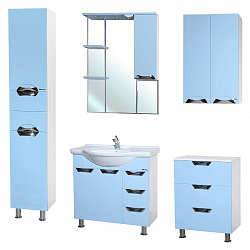 Мебель для ванной Bellezza Белла Люкс 85 голубая