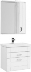 Мебель для ванной Aquanet Рондо 70 белый антик (2 ящика)