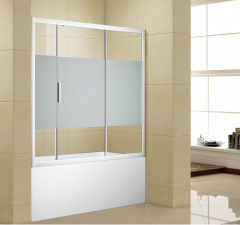 Шторка на ванну Aquanet Practic AE10-B-160H150U-CP, прозрачное стекло
