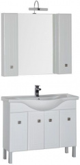 Мебель для ванной Aquanet Стайл 105 белый (4 дверцы)