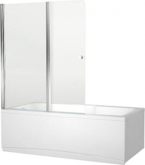 Шторка на ванну Aquanet Alfa 4 NF6222-pivot , прозрачное стекло