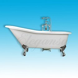 Чугунная ванна Elegansa «Schale» chrome 170x75 см