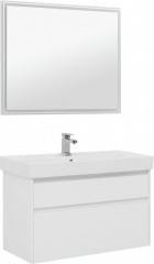 Мебель для ванной Aquanet Nova Lite 100 белый (2 ящика)