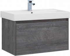 Тумба с раковиной Aquanet Nova Lite 90 дуб рошелье (1 ящик)