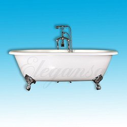 Чугунная ванна Elegansa «Gretta» chrome 170x75 см отдельностоящая