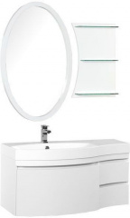Мебель для ванной Aquanet Опера 115 L белый (3 ящика)