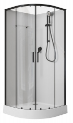 Душевая кабина Aquanet Passion EVO R black 90x90 набор 1