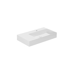 AZZURRA ELEGANCE Squared Раковина подвесная/накладная  81х46х12.5см c 1 отв. под смеситель ,  цвет белый2018
