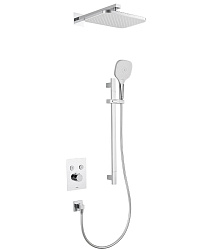 Душевой комплект ARROW ARQ12H08CP-1 с ВНУТРЕННЕЙ ЧАСТЬЮ, с термостатом, хром
