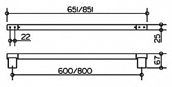 Полотенцедержатель Keuco Plan 14901 хром