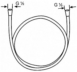 Душевой шланг Kludi Logoflex 6105605-00