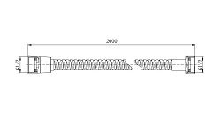 Шланг для душа 200см AQUATEK