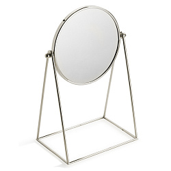 DEVON&DEVON WALTZ Зеркало косметическое увеличительное 196х139х35 мм., настольное, поворотное, цвет никель сатинированный2048