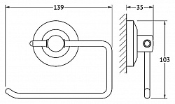 Держатель туалетной бумаги FBS Standard STA 056