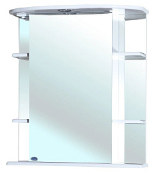 Магнолия-65 зеркало-шкаф белое прав. (свет.)