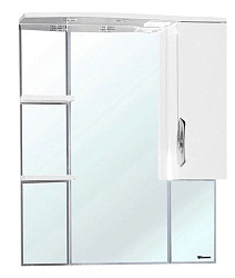 Лагуна-85 зеркало-шкаф белое прав. (свет.)