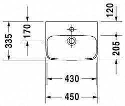 Рукомойник Duravit DuraStyle 070845