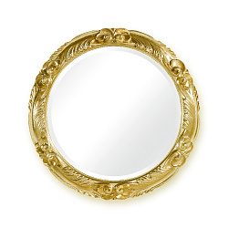 Зеркало круглое D79xP7 cm, золото