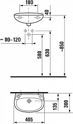 Рукомойник Jika Lyra 40 1527.1 (R)