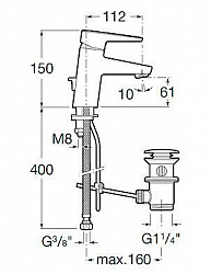 Смеситель Roca Esmai 5A3031C00 для раковины