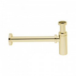 Gattoni Accessori Сифон под донный клапан 1/1,4" - цилиндрический, для раковины, цвет: золото