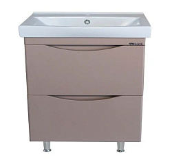 Санриса-80 тумба с 2 ящ. капучино (ПВХ) (СТРИМ)