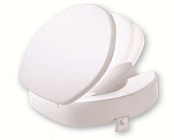 Сиденье высокое с крышкой Durolux для унитаза дополнительное для людей с ограниченными возможностями 15039.W