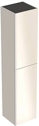 Высокий шкафчик Acanto 380 x 1730 x 360 мм, фронтальная часть: песчаное стекло корпус: песчаный матовый — лакированный 500.619.JL.2