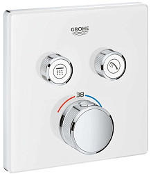 Grohtherm SmartControl Термостат для встраиваемого монтажа на 2 выхода, белая луна 29156LS0