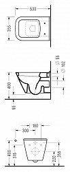 Унитаз подвесной Serel Diagonal DG 10