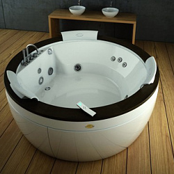 Jacuzzi Nova Corner AQU Ванна встраиваемая, гидромассажная, 160x160x66 см Отделка-Венге