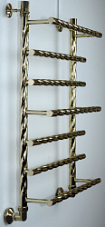 Полотенцесушитель Двин Q braid 100/60 1"-3/4"-1/2" Универсальный К3, Золотой хром (4627166559959)