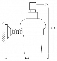 Дозатор 3SC Stilmar STI 105 хром, золото