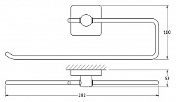 Полотенцедержатель Ellux Avantgarde AVA 062